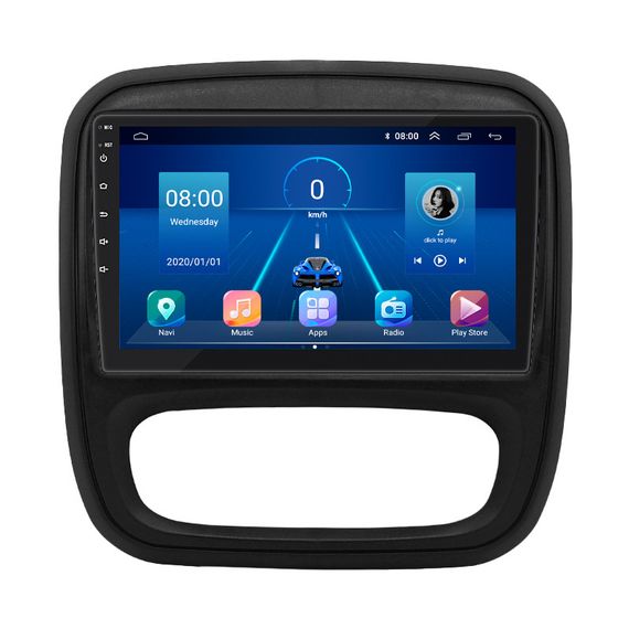 Штатная магнитола 9" Lesko для Renault Trafic III Рестайлинг 2021-н.в. 6/128Gb 4G Wi-Fi GPS Top Рено