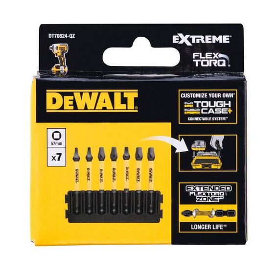 Кассета з битами FlexTorq 8шт DeWALT DT70824 | Зображення 1