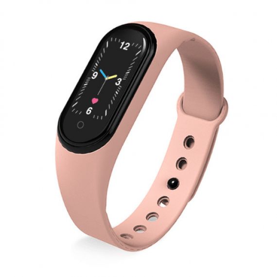 Smart band m5 рожеві | Смарт годинник для чоловіків | Смарт годинник наручний чоловічий | Розумний HU-320 годинник здоров'я | Зображення 4