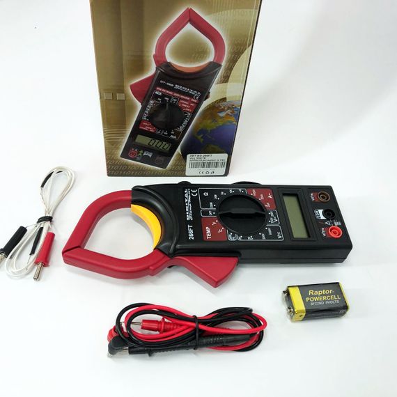 Цифровий мультиметр-тестер DT 266 FT Струмовимірювальні кліщі, Тестер професійний мультиметр для дому | Зображення 9