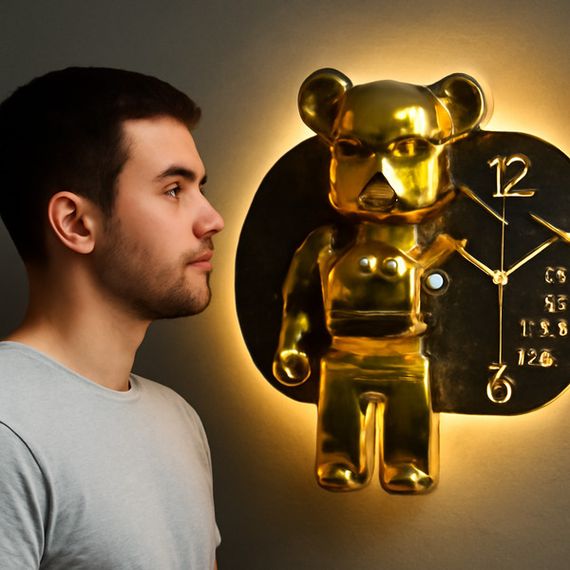 Настінний годинник Ведмедик з LED підсвічуванням XPRO NCH-40-60 (45971-_1292) | Зображення 1