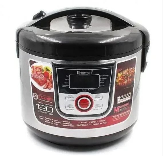 Мультиварка с антипригарной чашей Domotec MS-7726 5 л, 12 режимов | Зображення 1