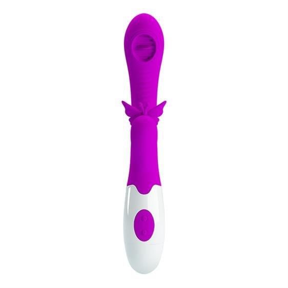 Вібратор - Pretty Love Moth Clitoris Vibrator Purple Sex Aura | Зображення 1