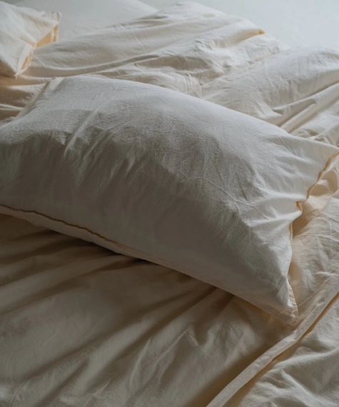 Постельное белье Limasso Stonewashed Ranforce 200 х 220 см Akdeniz Krem | Зображення 5