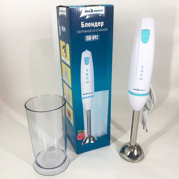 Блендер занурювальний ручний SeaBreeze SB-092, маленький блендер, міксер блендер ручний, SQ-228 потужний блендер | Зображення 3
