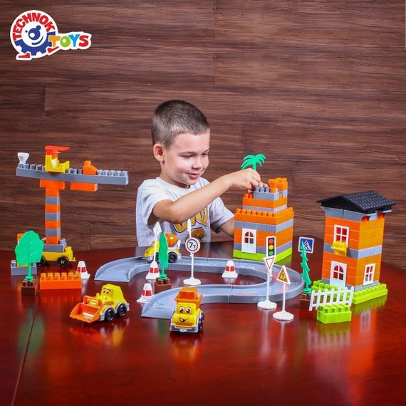Игровой набор конструктор 9994TXK 170 деталей и 3 машинки | Зображення 4
