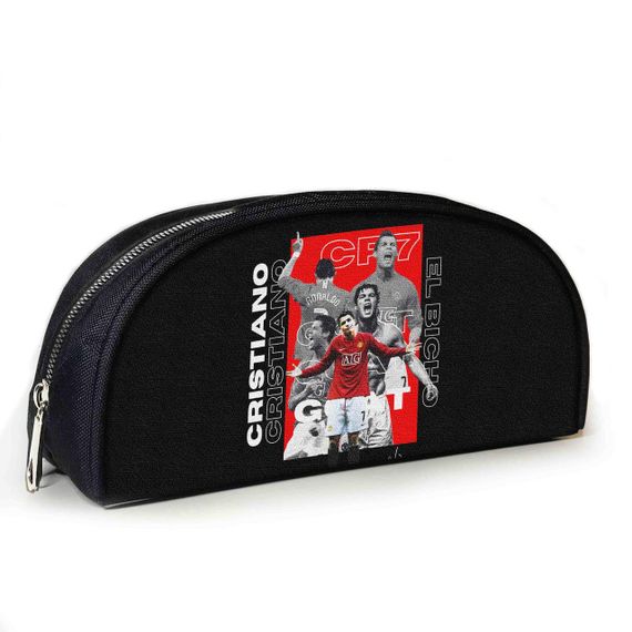Пенал школьный с принтом Криштиану Роналду 23х10х8 см детский для девочки,мальчика (3908)