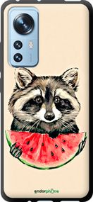 Чохол на Xiaomi 12 Єнотик з кавуном "4605b-2555-2448"