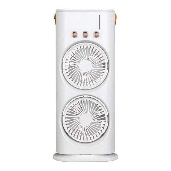 Вентилятор настільний подвійний з охолодженням 5 Вт Double-ended Spray Fan LED-підсвічування 3 швидкості, розпилювач водяного | Зображення 4