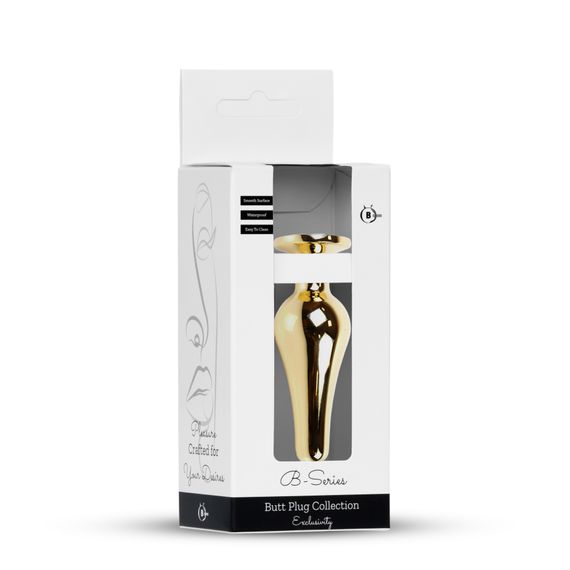 Анальна пробка - Jewellery Gold BUTT PLUG- Rose | Зображення 7