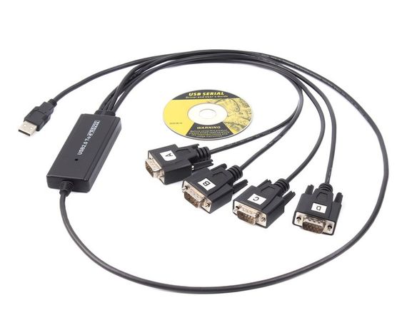 Кабель-перехідник Viewcon VE671 USB 2.0 на 4 COM, 1 м | Зображення 2