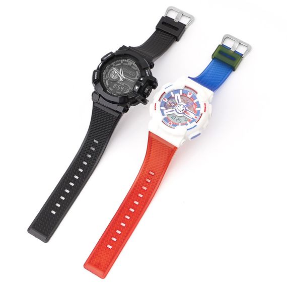 Ремінець для Casio G-Shock GA-100/110 Transl-Red-Blue SI | Зображення 3