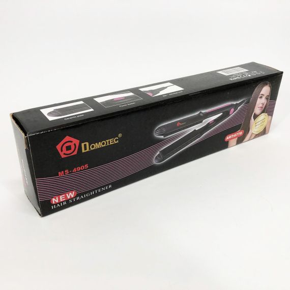 Щипці, плойка прасок DOMOTEC MS-4905, Щітка щипці для випрямлення волосся. Колір: рожевий | Зображення 2