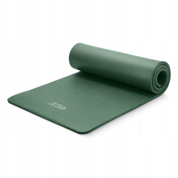 Килимок (мат) спортивний 4FIZJO NBR 180 x 60 x 1 см для йоги та фітнесу Navy Green (P-5905973406680)