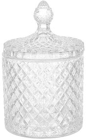 Банка скляна "Crystal Glass" 550мл зі скляною кришкою для зберігання продуктів