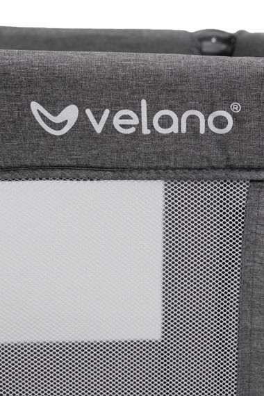 Ліжко-манеж дитяче VELANO Flexi, grey (0-4 роки) | Зображення 5