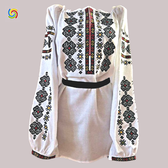 Рубашка Украинская вышиванка  32734 цвет белый размер XL