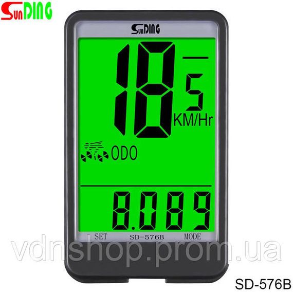 Хороший велокомп'ютер SunDing, Велокомп'ютери спідометри, Велосипедний лічильник швидкості пробігу ET-69 | Зображення 3