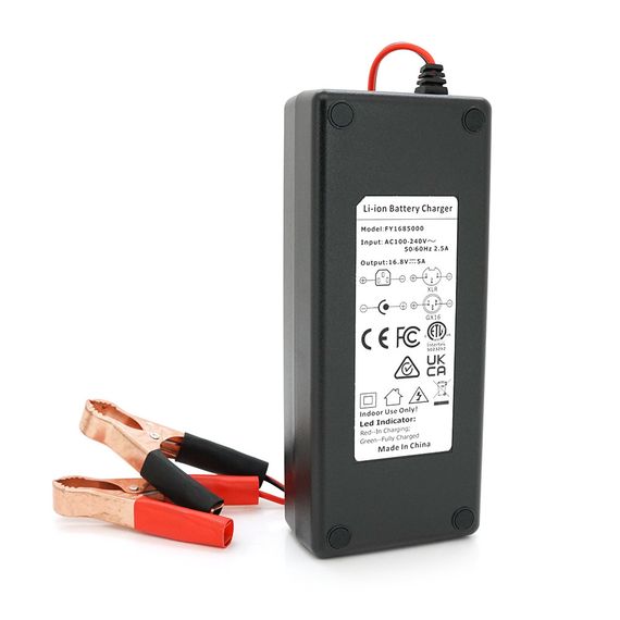 Зарядка для АКБ Li-ion 12V (12.6V),3S,6A,индикация.с крокодилами (Clips) | Зображення 2