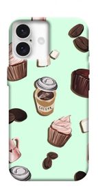 Чохол з картинкою Coffee and sweets для Apple iPhone 16 Plus