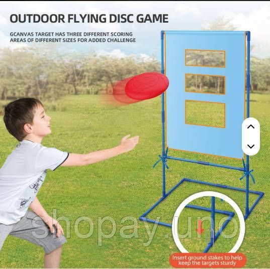 NEW Ігровий набір фрісбі з отвором стійка-мішень Frisbee | Зображення 2