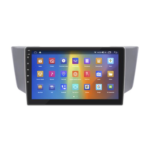 Штатная магнитола 9" Lesko для Toyota Harrier II (XU30) 2003-2013 4/64Gb CarPlay 4G Wi-Fi GPS Prime Тойота | Зображення 1