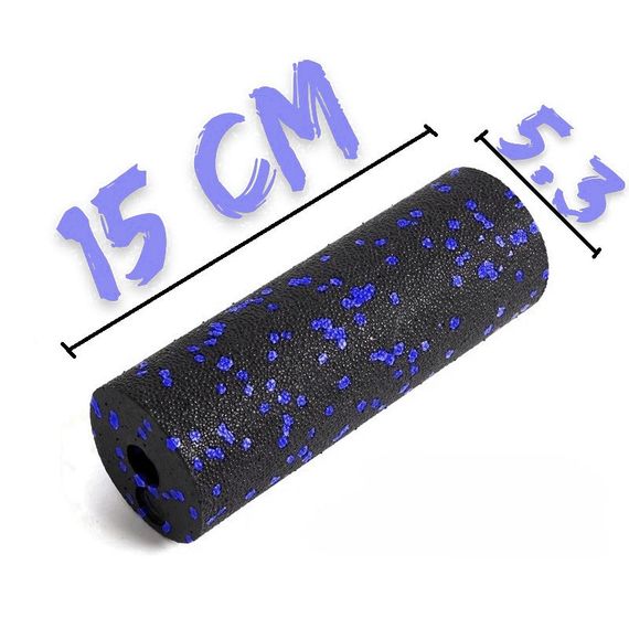 Набір для масажу та йоги PowerPlay PP_4093 EPP (3 м'ячики + валик масажер 15*5,3см.) Blue + резинка 7,5кг. | Зображення 7