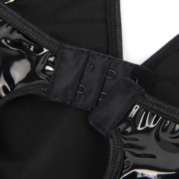 Платье с чокером, глянцевое Star Night Wet Look с имитацией винила, черное, L sexstyle | Зображення 7