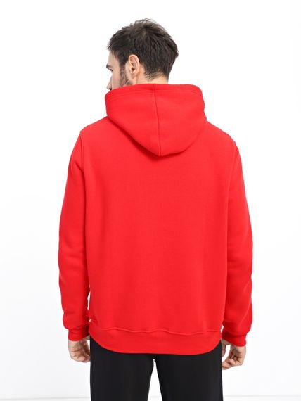 Худі для чоловіків темно-червоний, 3XL | Зображення 3