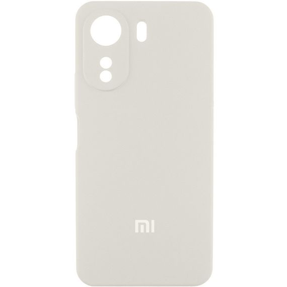 Чохол Silicone Cover Lakshmi Full Camera (AA) with logo для Xiaomi Redmi 13C / Poco C65 Білий / White