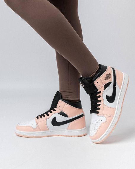 Жіночі кросівки N-ik-e Air Jordan 1 Retro HD Black White Peach , В'єтнам , весна / літо / осінь | Зображення 7