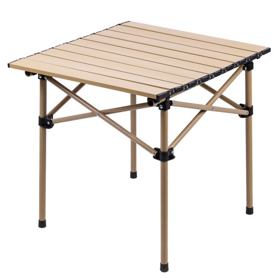Стіл для пікніка складаний 50 x 53 x 50 см бежевий