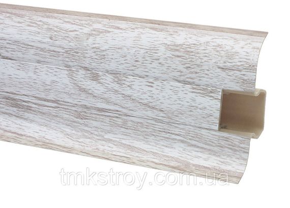 Плинтус PREMIUM DECOR 60мм Дуб Беленый (325)