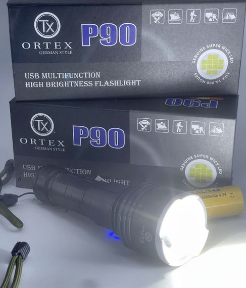 Фонарь военно-тактический ORTEX GERMAN STYLE CREE XHP90 IP67 USB 10000 LUMENÓW 1 КМ Original | Зображення 5