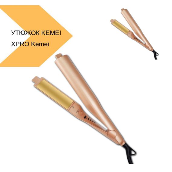 Утюжок з керамічним покриттям XPRO Kemei JB-KM-1225 (JB-KM-1225_460) | Зображення 2
