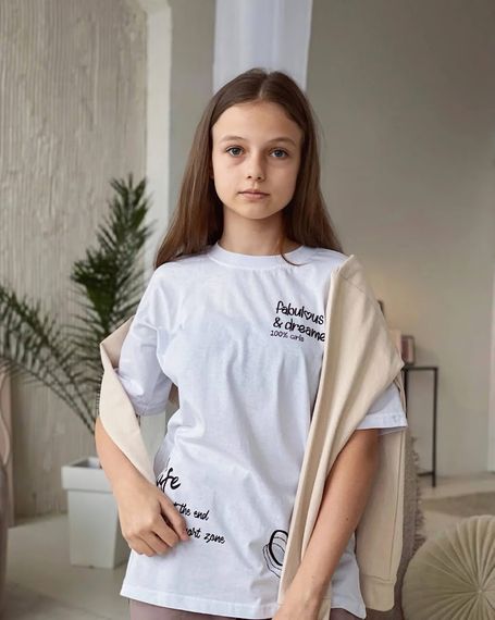 Футболка для дівчинки (підліткова) Носи своє 170 Білий (p-13833-154689) | Зображення 2