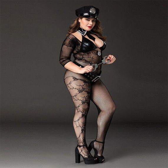 Еротичний костюм поліцейської JSY P71101, Plus size | Зображення 1