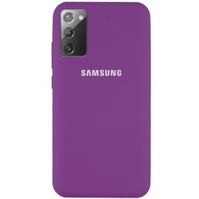 Чохол Silicone Cover Full Protective (AA) для Samsung Galaxy Note 20, Фіолетовий / Grape