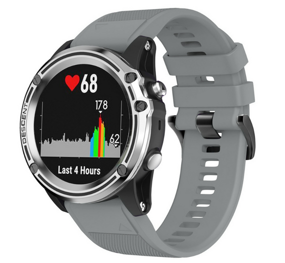 Силіконовий ремінець Primo для годинника Garmin Fenix 3 / 3HR / Fenix 5X / 6X - Grey | Зображення 1