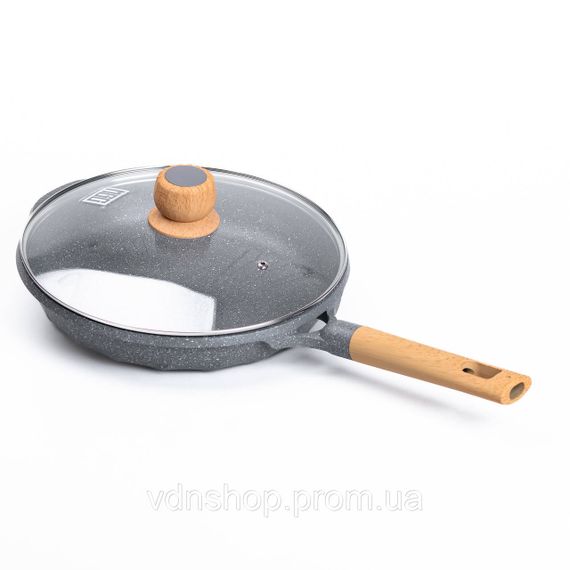 Алюминиевая сковорода 2,8 л с мраморным антипригарным покрытием Ø 28 см серая MGC HP-4-425G | Зображення 3