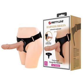 Страпон - Pretty Love Harness Briefs Jerry 7.6"