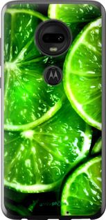 Чохол на Motorola Moto G7 Зелені часточки лимона "852u-1614-2448"