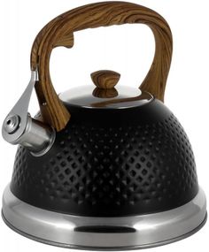 Чайник Kamille Whistling Kettle Black 2.7л з нержавіюча сталь зі свистком