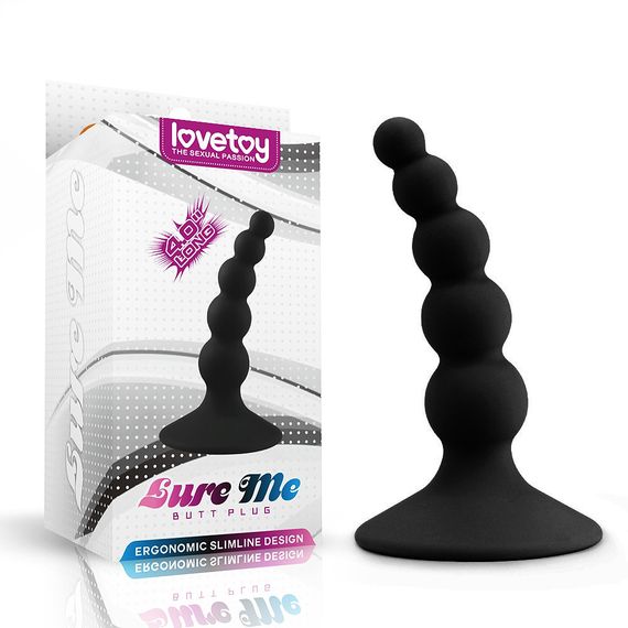 Анальна пробка - Lure Me Beaded Butt Plug 4" Sex Aura