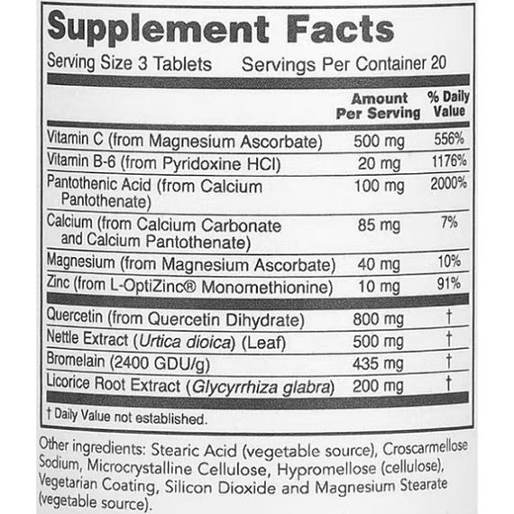 Натуральная добавка для иммунитета Protocol for Life Balance Aller-All Immune System Support 60 Tabs | Зображення 1