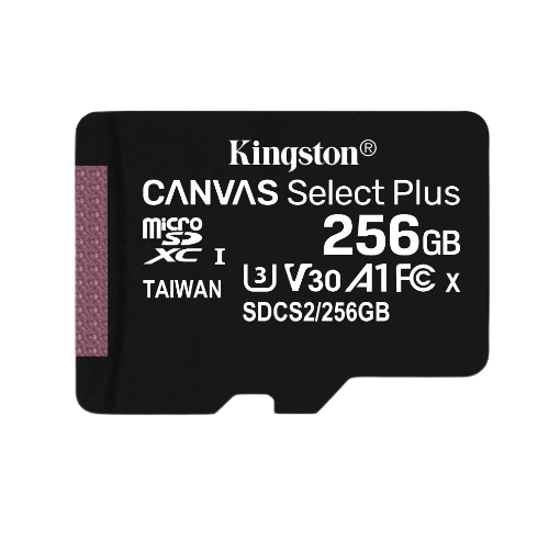 Карта пам'яті microSDXC 256Гб Class 10 (UHS-1) 100Мб/с Kingston Canvas Select Plus | Зображення 1