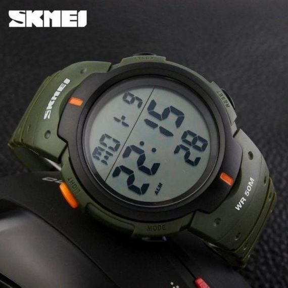 Армійський годинник з водонепроникністю SKMEI 1068AG, Електронний наручний годинник чоловічий тактичний HF-14 | Зображення 6