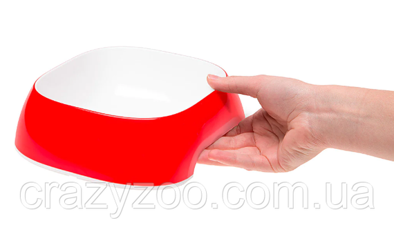Миска для собак Ferplast Glam Large пластикова червона 23.5x22.5x7 см 1.2 л 71218022 | Зображення 3