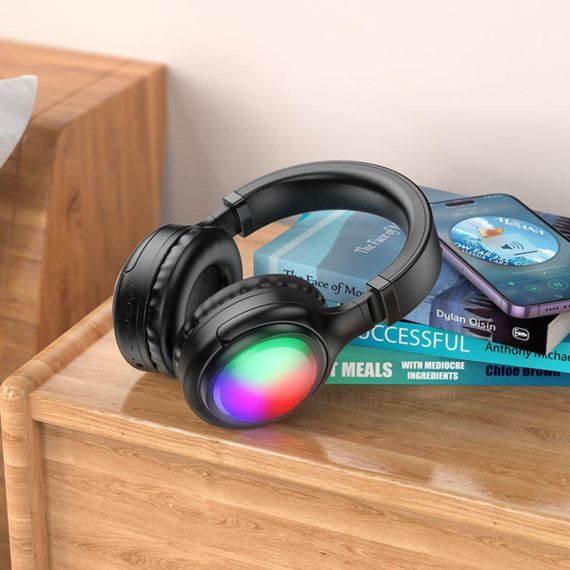 Беспроводные наушники HOCO W48 Focus BT headphones Black | Зображення 3