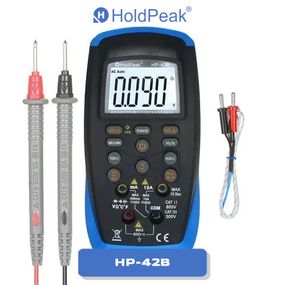 Мультиметр HoldPeak HP-42B цифровой (TrueRMS 6000 отсчетов 600В 10А AC/DC 60МОМ 60mF 200kHz NCV)